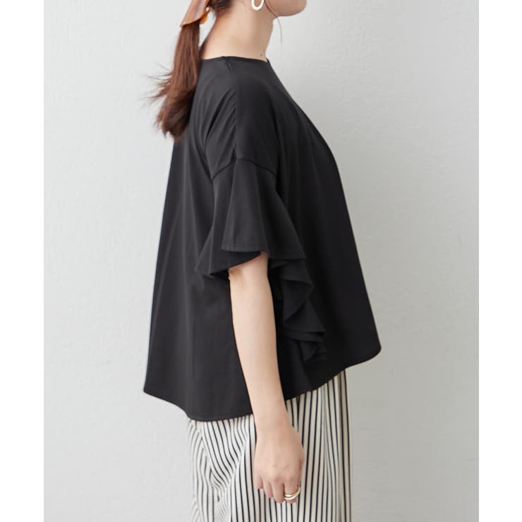 【Web限定】袖フレアーワイドTシャツ | RMAF　NICE CLAUP / OLIVE des OLIVE | 詳細画像23 