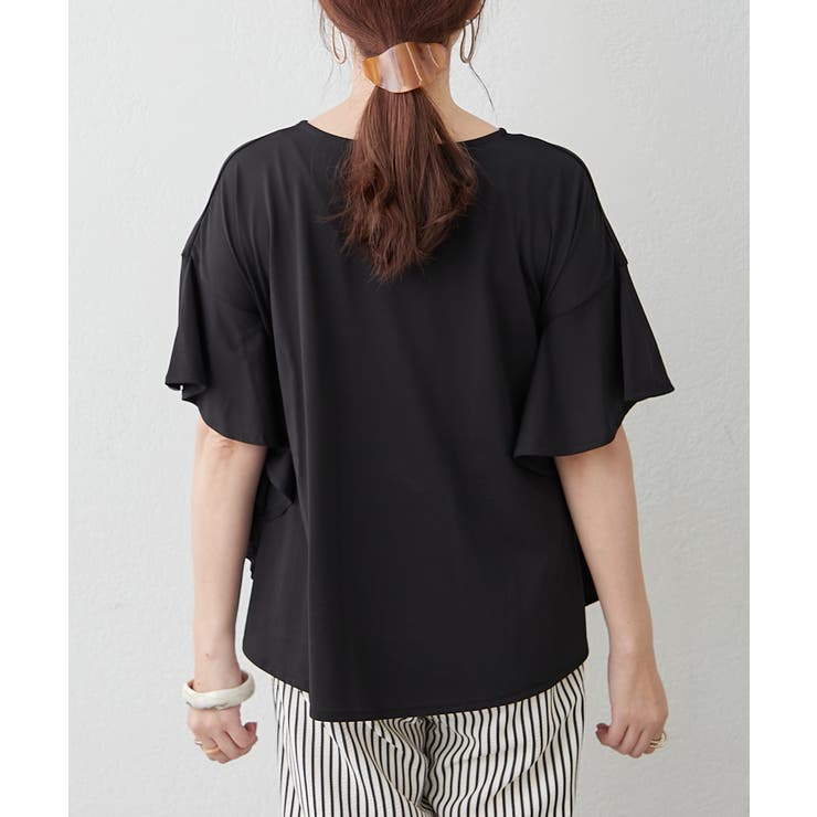 【Web限定】袖フレアーワイドTシャツ | RMAF　NICE CLAUP / OLIVE des OLIVE | 詳細画像24 