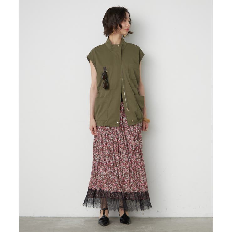 小花裾レースロングスカート | RMAF　NICE CLAUP / OLIVE des OLIVE | 詳細画像7 