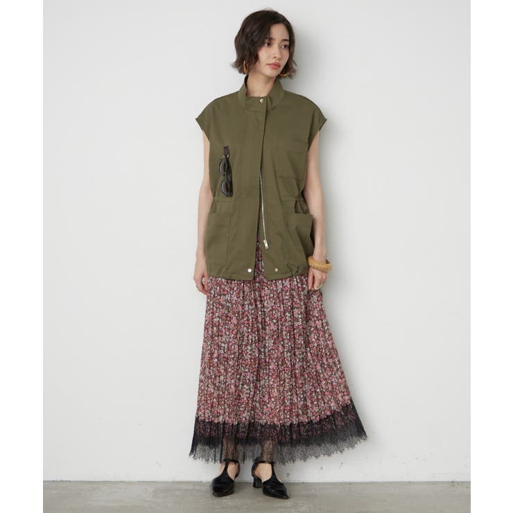 小花裾レースロングスカート | RMAF　NICE CLAUP / OLIVE des OLIVE | 詳細画像6 