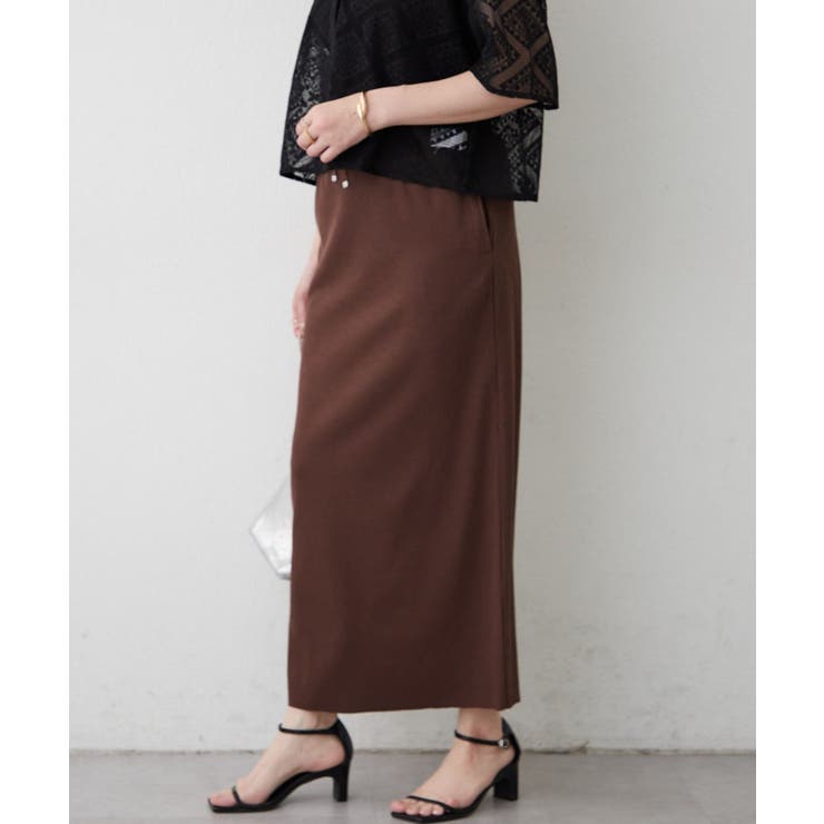【セルフカット可能】リブナロースカート | RMAF　NICE CLAUP / OLIVE des OLIVE | 詳細画像20 