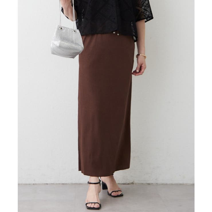 【セルフカット可能】リブナロースカート | RMAF　NICE CLAUP / OLIVE des OLIVE | 詳細画像21 