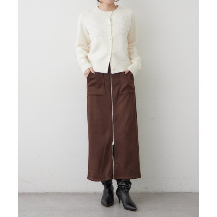 【セットアップ対応】スエポンフロントジップナロースカート | RMAF　NICE CLAUP / OLIVE des OLIVE | 詳細画像23 