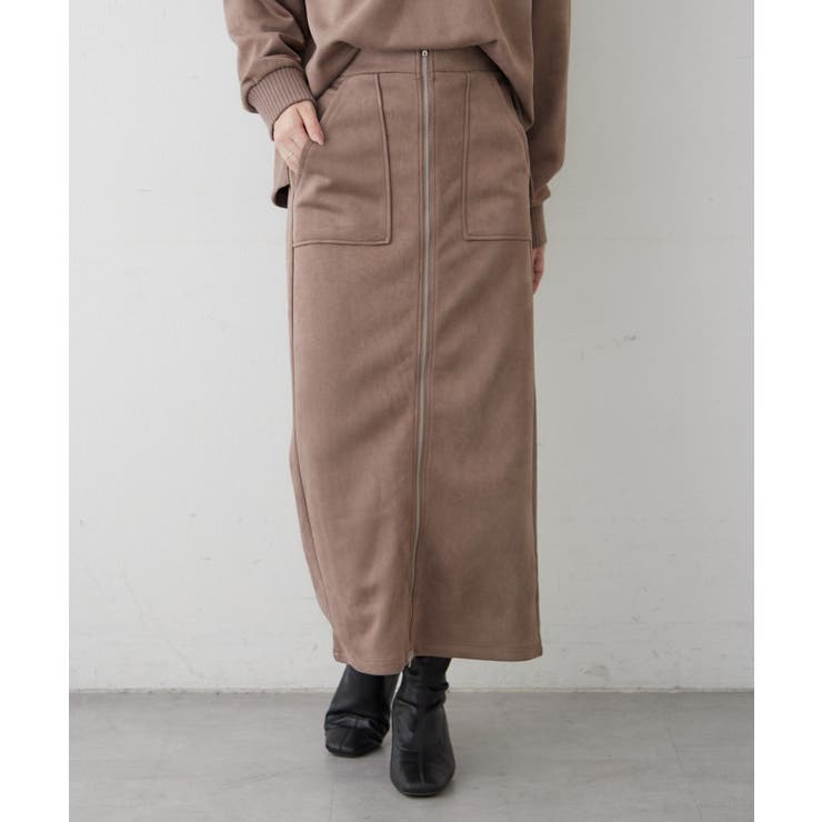 【セットアップ対応】スエポンフロントジップナロースカート | RMAF　NICE CLAUP / OLIVE des OLIVE | 詳細画像26 