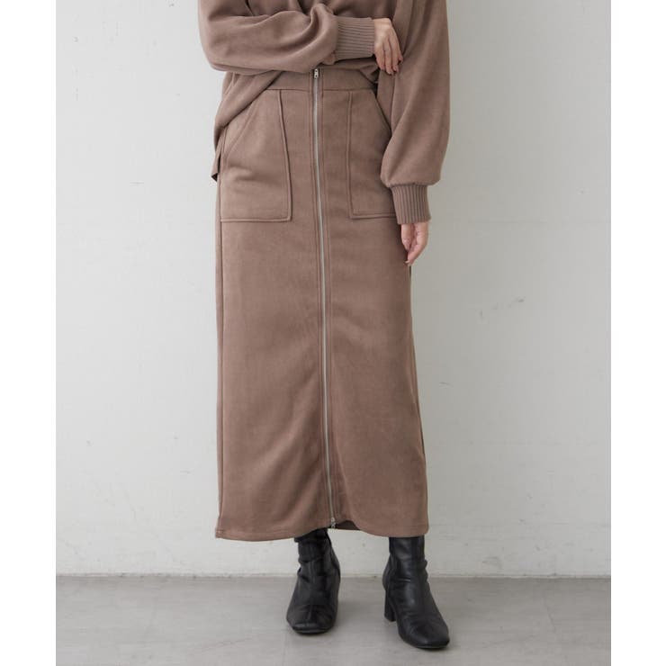 【セットアップ対応】スエポンフロントジップナロースカート | RMAF　NICE CLAUP / OLIVE des OLIVE | 詳細画像27 