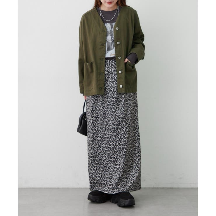 アソート柄ナロースカート | RMAF　NICE CLAUP / OLIVE des OLIVE | 詳細画像32 
