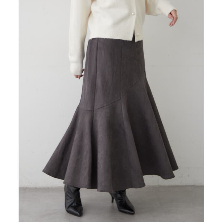 チャコール | スエポンマーメイドスカート | RMAF　NICE CLAUP / OLIVE des OLIVE