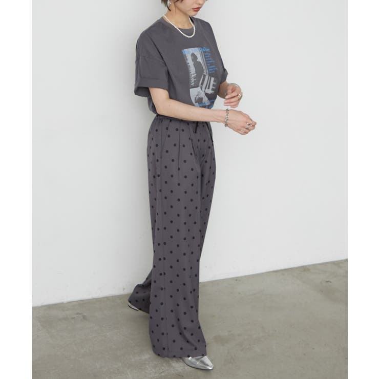 フロッキードットワイドパンツ | RMAF　NICE CLAUP / OLIVE des OLIVE | 詳細画像22 
