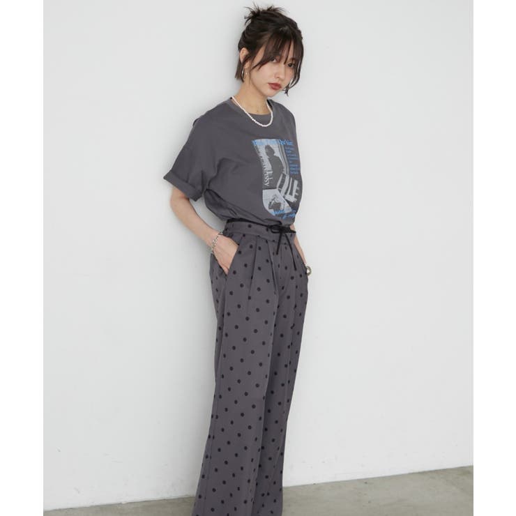 フロッキードットワイドパンツ | RMAF　NICE CLAUP / OLIVE des OLIVE | 詳細画像24 