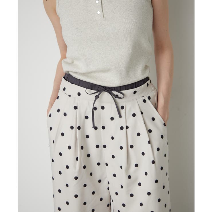 フロッキードットワイドパンツ | RMAF　NICE CLAUP / OLIVE des OLIVE | 詳細画像5 