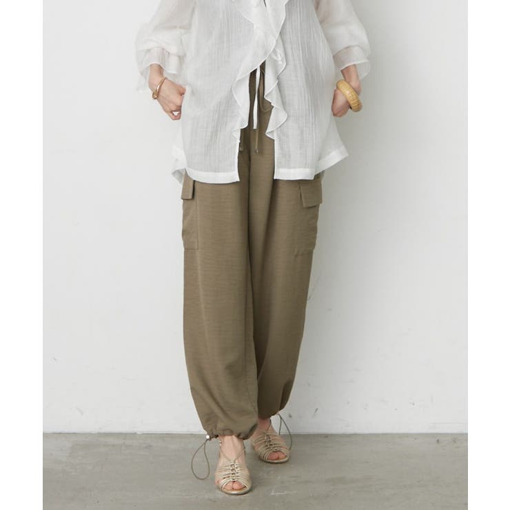 カーキ | 【M/Lサイズ展開】大人カーゴパンツ | RMAF　NICE CLAUP / OLIVE des OLIVE