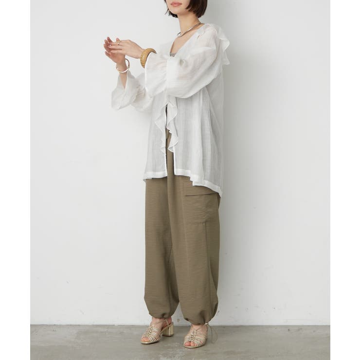 【M/Lサイズ展開】大人カーゴパンツ | RMAF　NICE CLAUP / OLIVE des OLIVE | 詳細画像5 