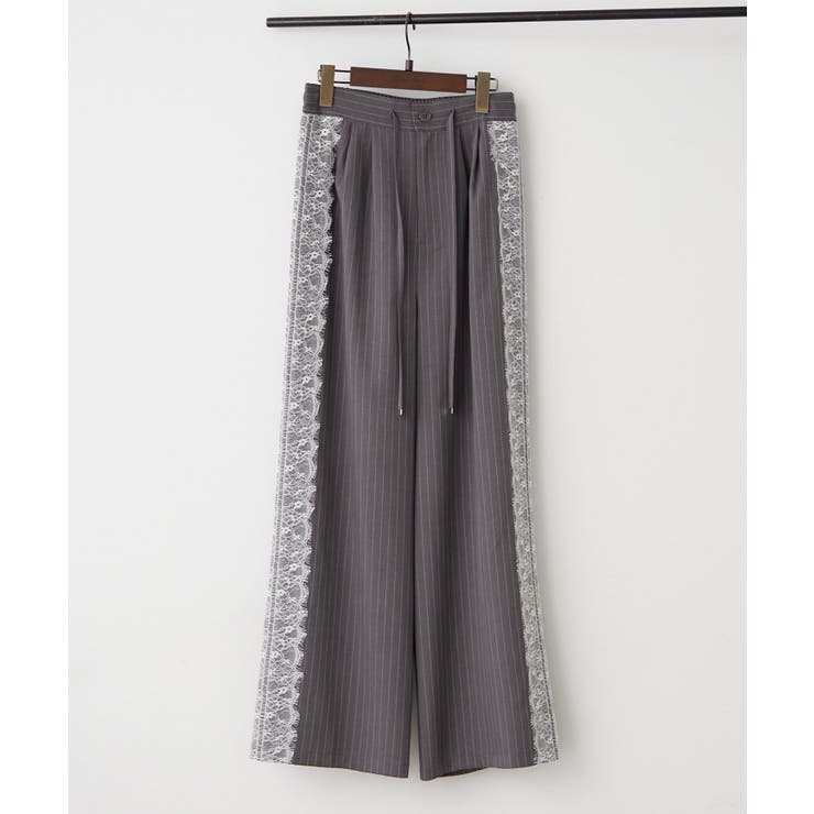 ひげレース付タックワイドパンツ | RMAF　NICE CLAUP / OLIVE des OLIVE | 詳細画像33 