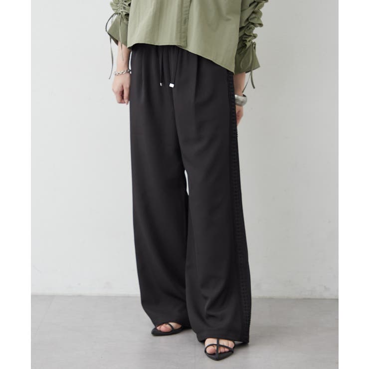 【セットアップ対応】サイドレースイージーパンツ | RMAF　NICE CLAUP / OLIVE des OLIVE | 詳細画像20 