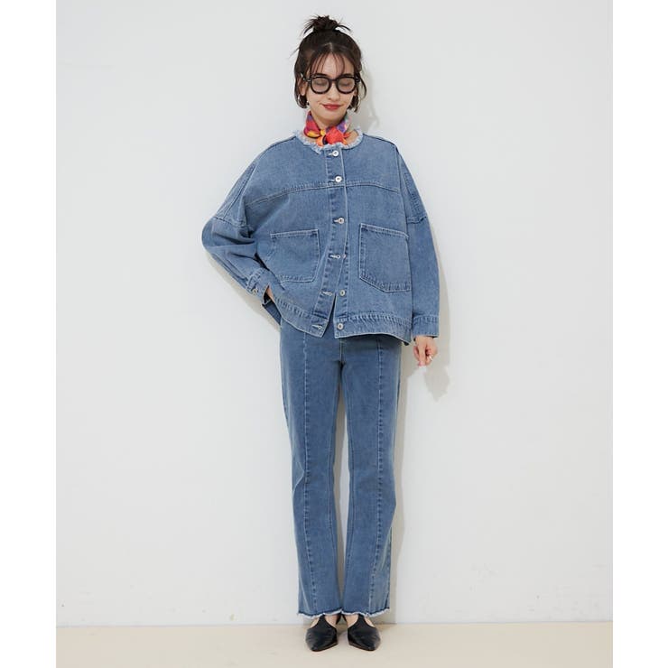 【M/Lサイズ展開】ストレッチデニムフレアーパンツ | RMAF　NICE CLAUP / OLIVE des OLIVE | 詳細画像11 