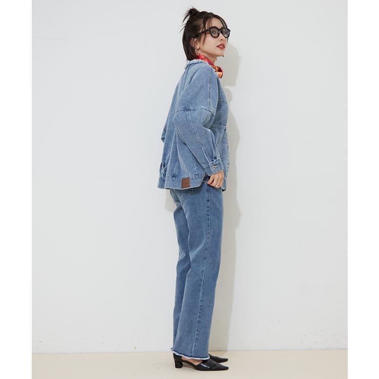 【M/Lサイズ展開】ストレッチデニムフレアーパンツ | RMAF　NICE CLAUP / OLIVE des OLIVE | 詳細画像12 