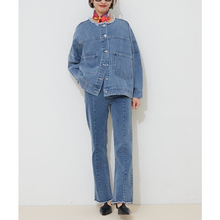 【M/Lサイズ展開】ストレッチデニムフレアーパンツ | RMAF　NICE CLAUP / OLIVE des OLIVE | 詳細画像13 