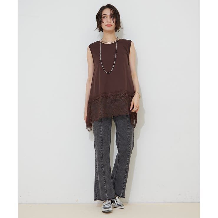 【M/Lサイズ展開】ストレッチデニムフレアーパンツ | RMAF　NICE CLAUP / OLIVE des OLIVE | 詳細画像21 