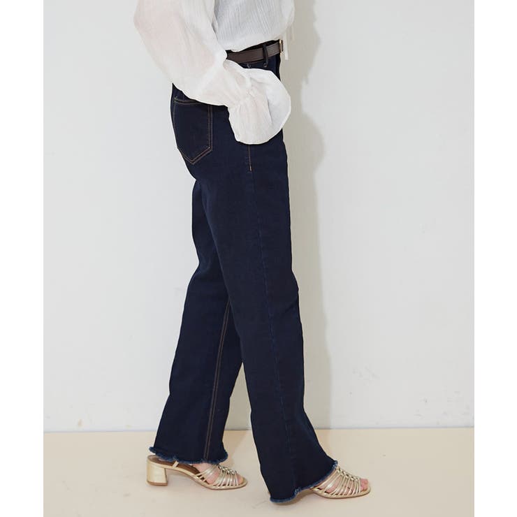 【M/Lサイズ展開】ストレッチデニムフレアーパンツ | RMAF　NICE CLAUP / OLIVE des OLIVE | 詳細画像4 