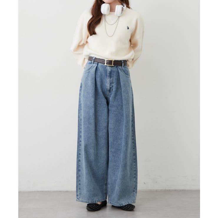 デニムタックカーブパンツ | RMAF　NICE CLAUP / OLIVE des OLIVE | 詳細画像5 