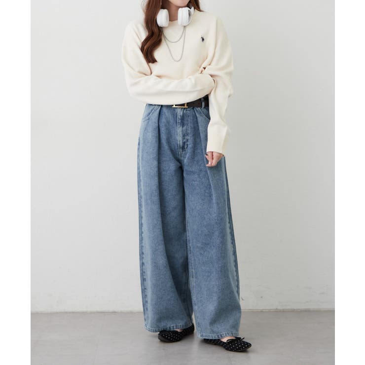 デニムタックカーブパンツ | RMAF　NICE CLAUP / OLIVE des OLIVE | 詳細画像6 