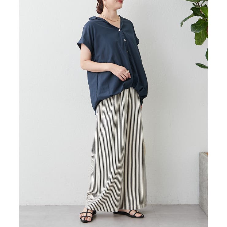 【M/Lサイズ展開】サッカーストライプイージーパンツ | RMAF　NICE CLAUP / OLIVE des OLIVE | 詳細画像9 