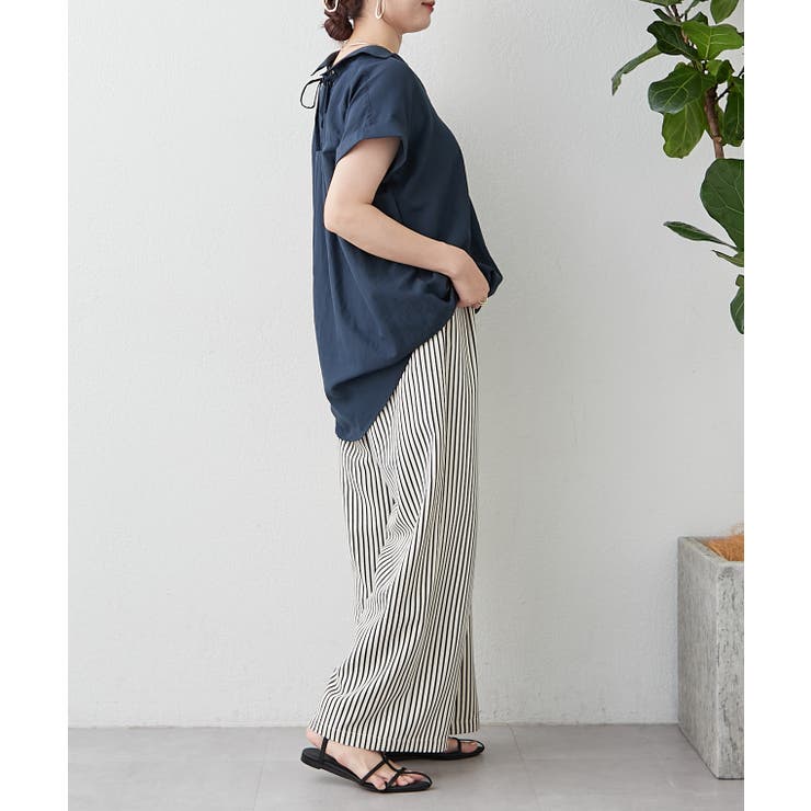 【M/Lサイズ展開】サッカーストライプイージーパンツ | RMAF　NICE CLAUP / OLIVE des OLIVE | 詳細画像10 