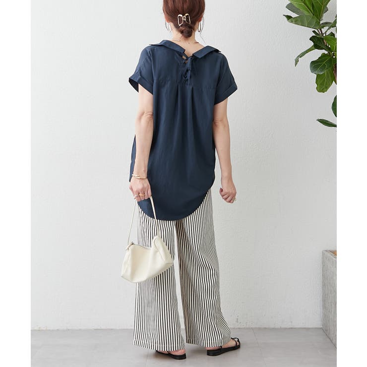 【M/Lサイズ展開】サッカーストライプイージーパンツ | RMAF　NICE CLAUP / OLIVE des OLIVE | 詳細画像11 