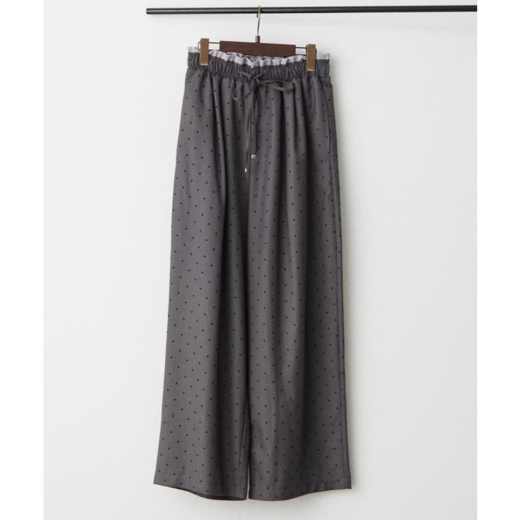 チャコール | ダブルウエストイージパンツ | RMAF　NICE CLAUP / OLIVE des OLIVE