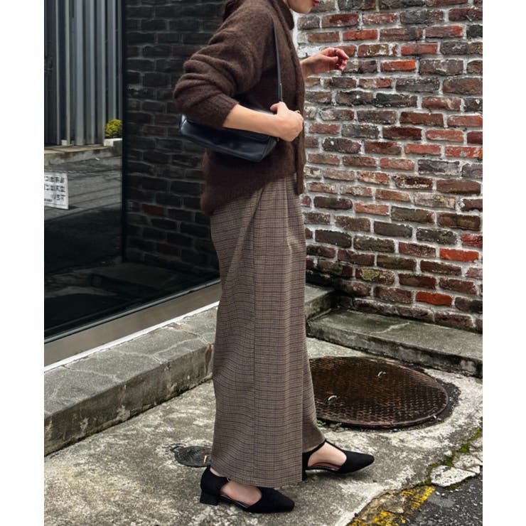 【セットアップ対応】ラメチェックタックパンツ | RMAF　NICE CLAUP / OLIVE des OLIVE | 詳細画像7 