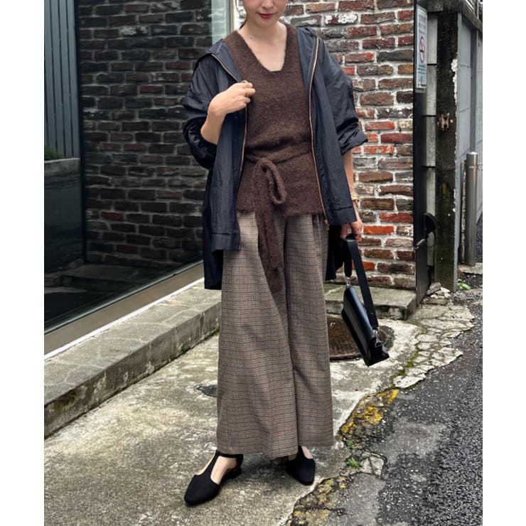 【セットアップ対応】ラメチェックタックパンツ | RMAF　NICE CLAUP / OLIVE des OLIVE | 詳細画像8 