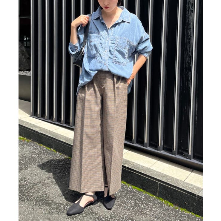 【セットアップ対応】ラメチェックタックパンツ | RMAF　NICE CLAUP / OLIVE des OLIVE | 詳細画像13 