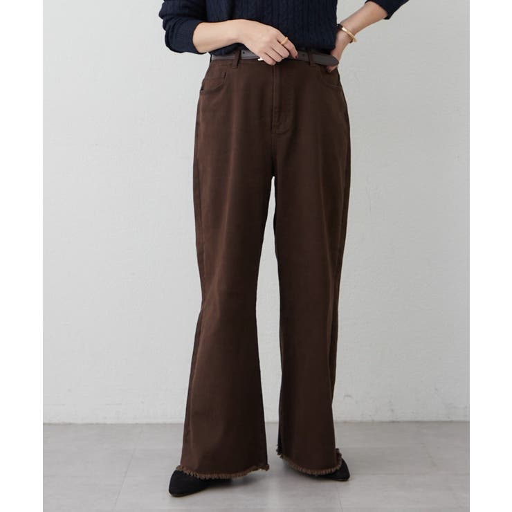 【M/Lサイズ展開】大人ストレッチデニムワイドパンツ | RMAF　NICE CLAUP / OLIVE des OLIVE | 詳細画像7 