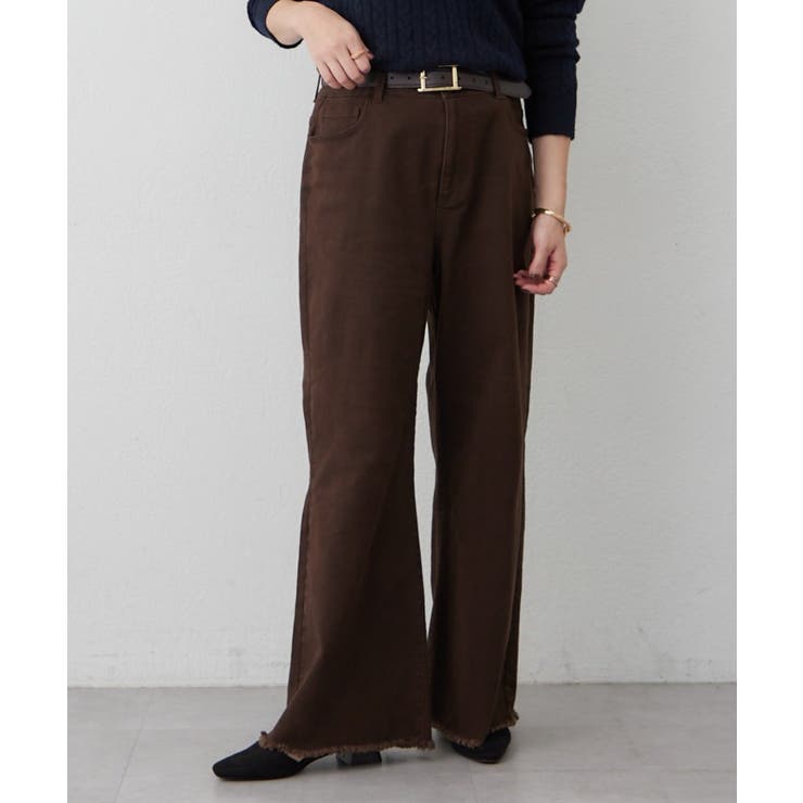 【M/Lサイズ展開】大人ストレッチデニムワイドパンツ | RMAF　NICE CLAUP / OLIVE des OLIVE | 詳細画像8 