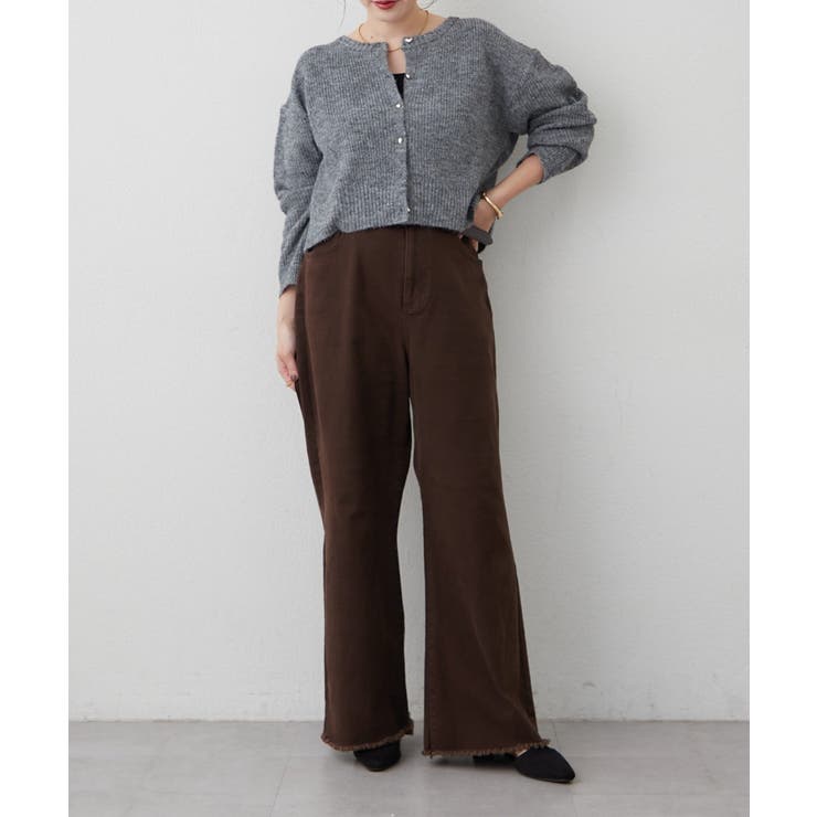 【M/Lサイズ展開】大人ストレッチデニムワイドパンツ | RMAF　NICE CLAUP / OLIVE des OLIVE | 詳細画像10 