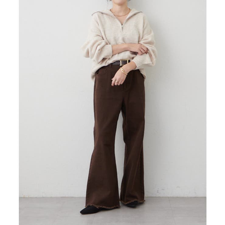 【M/Lサイズ展開】大人ストレッチデニムワイドパンツ | RMAF　NICE CLAUP / OLIVE des OLIVE | 詳細画像11 