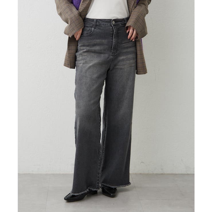【M/Lサイズ展開】大人ストレッチデニムワイドパンツ | RMAF　NICE CLAUP / OLIVE des OLIVE | 詳細画像24 