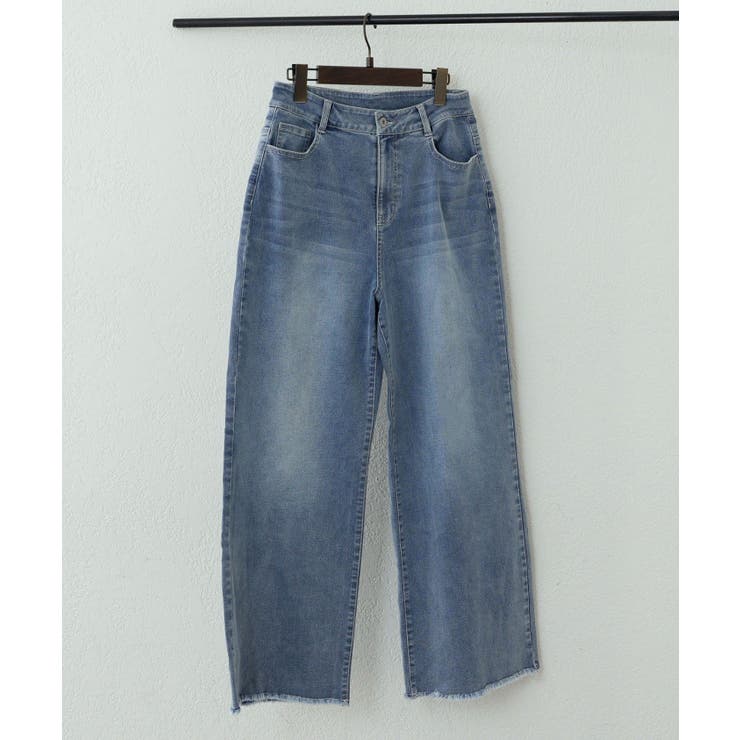 【M/Lサイズ展開】大人ストレッチデニムワイドパンツ | RMAF　NICE CLAUP / OLIVE des OLIVE | 詳細画像27 
