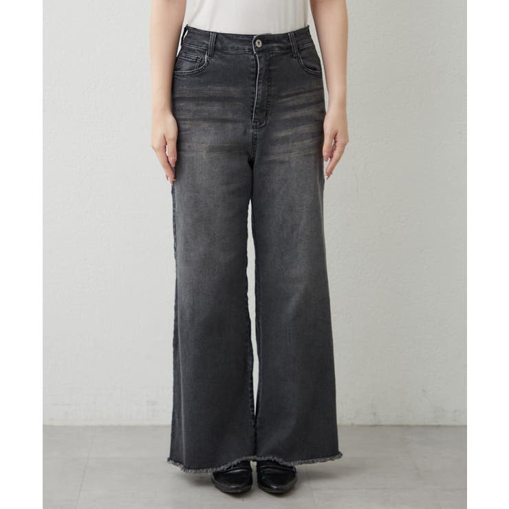 【M/Lサイズ展開】大人ストレッチデニムワイドパンツ | RMAF　NICE CLAUP / OLIVE des OLIVE | 詳細画像29 