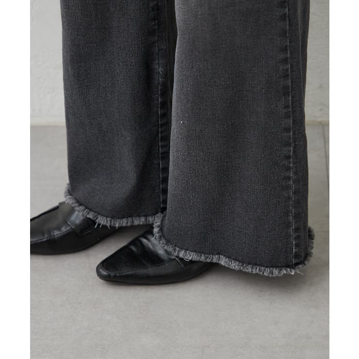 【M/Lサイズ展開】大人ストレッチデニムワイドパンツ | RMAF　NICE CLAUP / OLIVE des OLIVE | 詳細画像35 