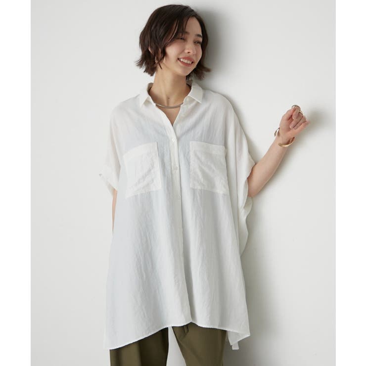 アイボリー | 後ギャザードルマンブラウス | RMAF　NICE CLAUP / OLIVE des OLIVE