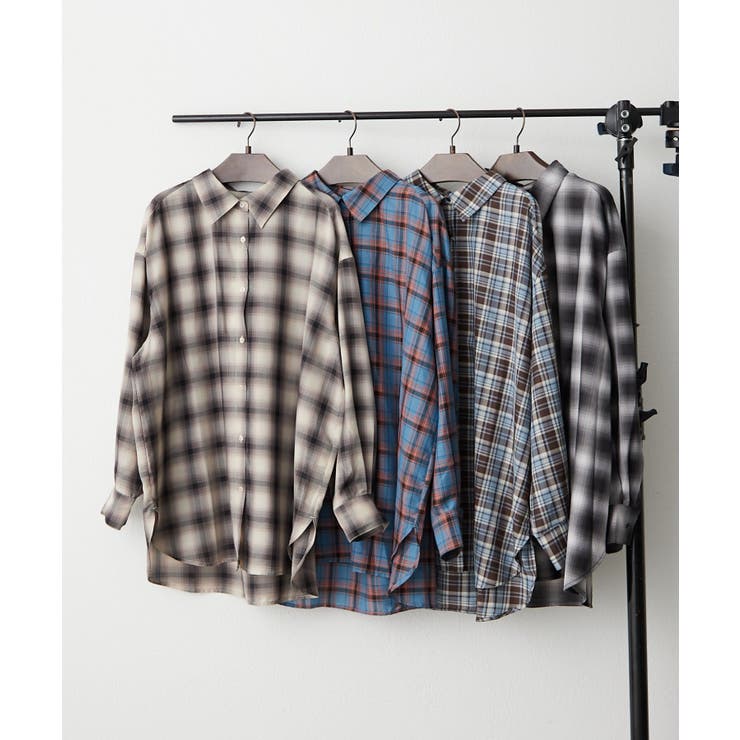 【3WAY】チェックシャツ | RMAF　NICE CLAUP / OLIVE des OLIVE | 詳細画像1 