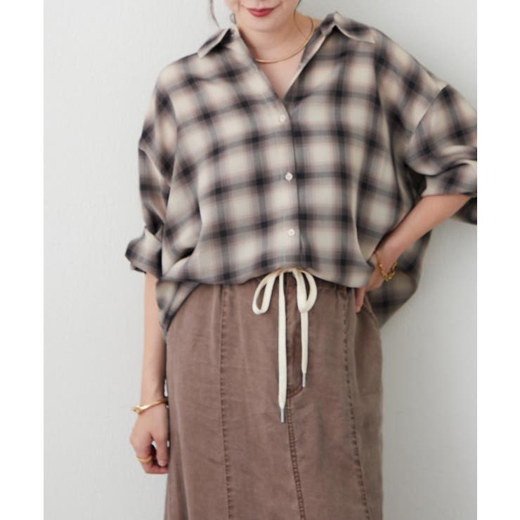 【3WAY】チェックシャツ | RMAF　NICE CLAUP / OLIVE des OLIVE | 詳細画像14 