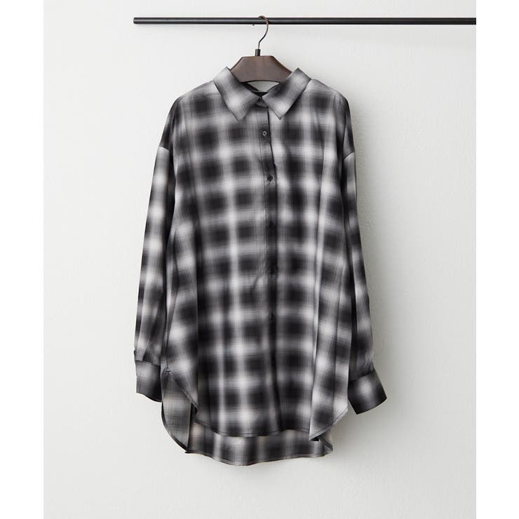 ブラック | 【3WAY】チェックシャツ | RMAF　NICE CLAUP / OLIVE des OLIVE