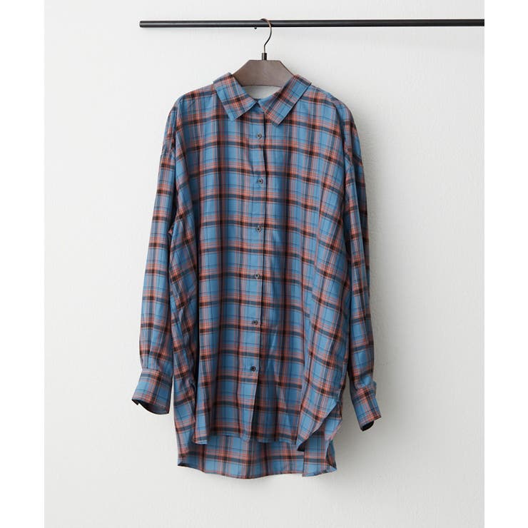 ブルー | 【3WAY】チェックシャツ | RMAF　NICE CLAUP / OLIVE des OLIVE