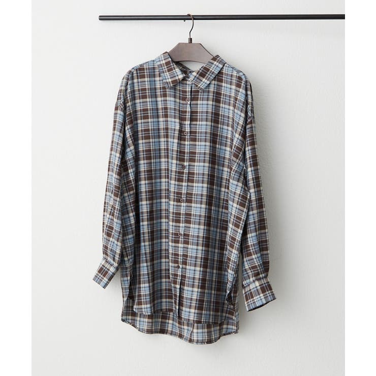ブラウン | 【3WAY】チェックシャツ | RMAF　NICE CLAUP / OLIVE des OLIVE