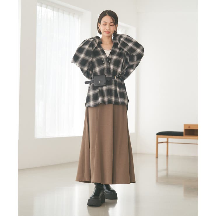 【2WAY】BIGチェックシャツ | RMAF　NICE CLAUP / OLIVE des OLIVE | 詳細画像8 