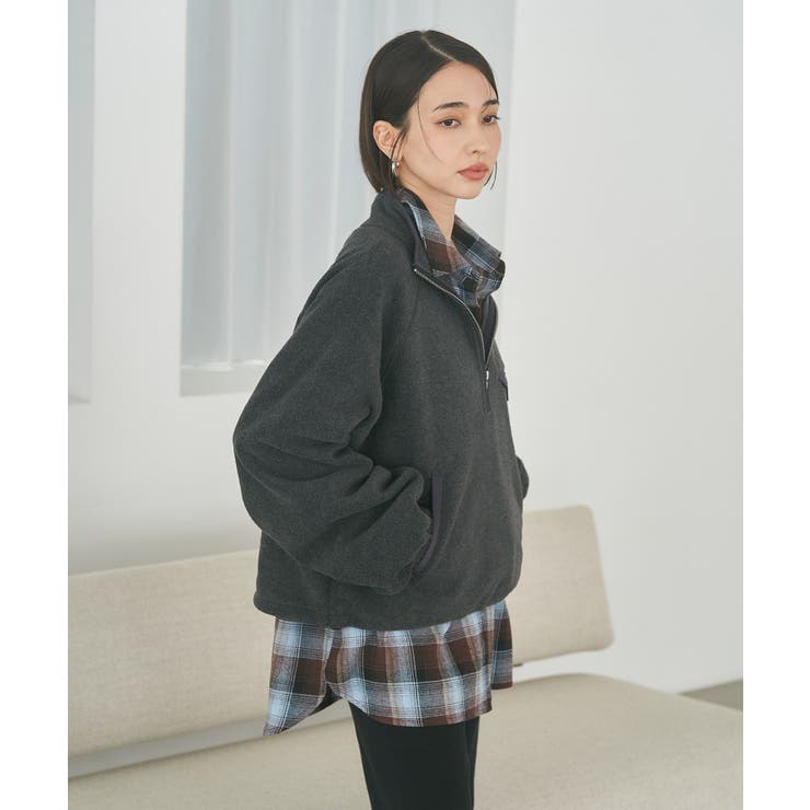 【2WAY】BIGチェックシャツ | RMAF　NICE CLAUP / OLIVE des OLIVE | 詳細画像13 