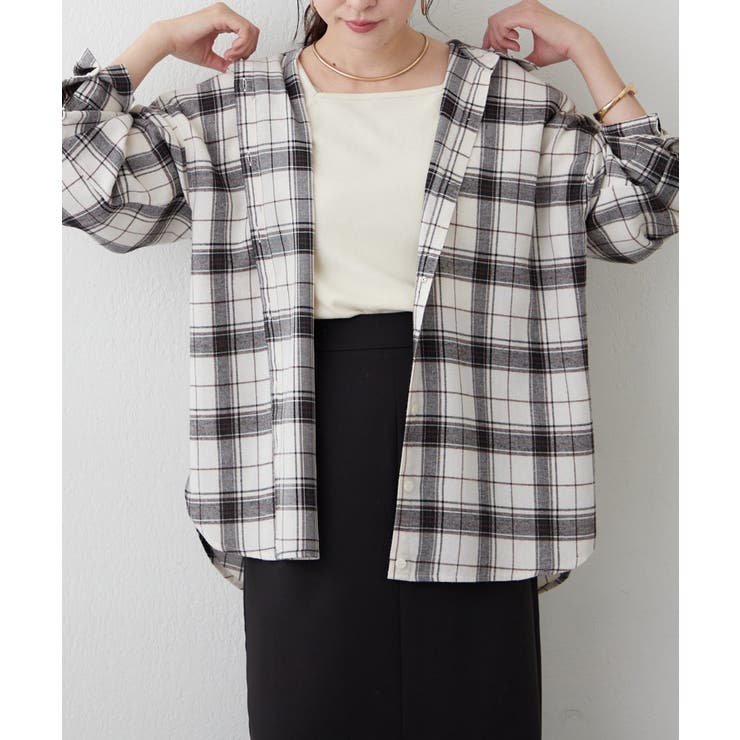 【2WAY】BIGチェックシャツ | RMAF　NICE CLAUP / OLIVE des OLIVE | 詳細画像30 