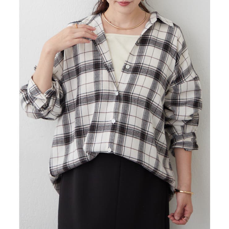 【2WAY】BIGチェックシャツ | RMAF　NICE CLAUP / OLIVE des OLIVE | 詳細画像33 